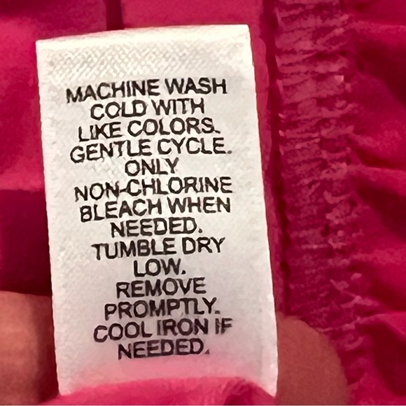 Est. 1946 Pink Ruffle Dress or Tunic Blouse Top Size XL Pink Sheer Ruffle Hem - Picture 7 of 7